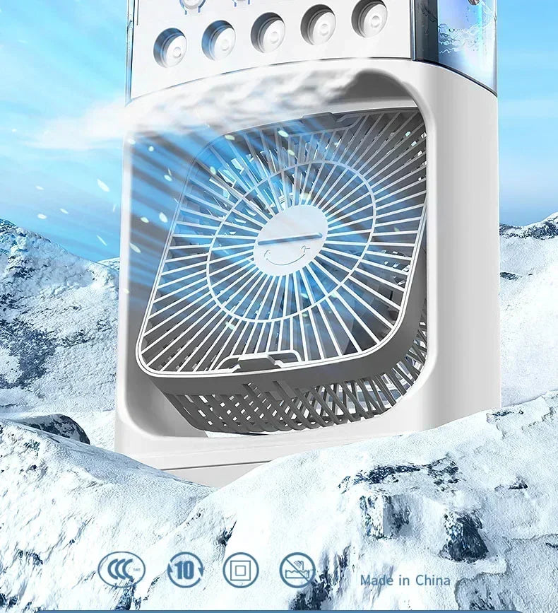 Portable air conditioning fan