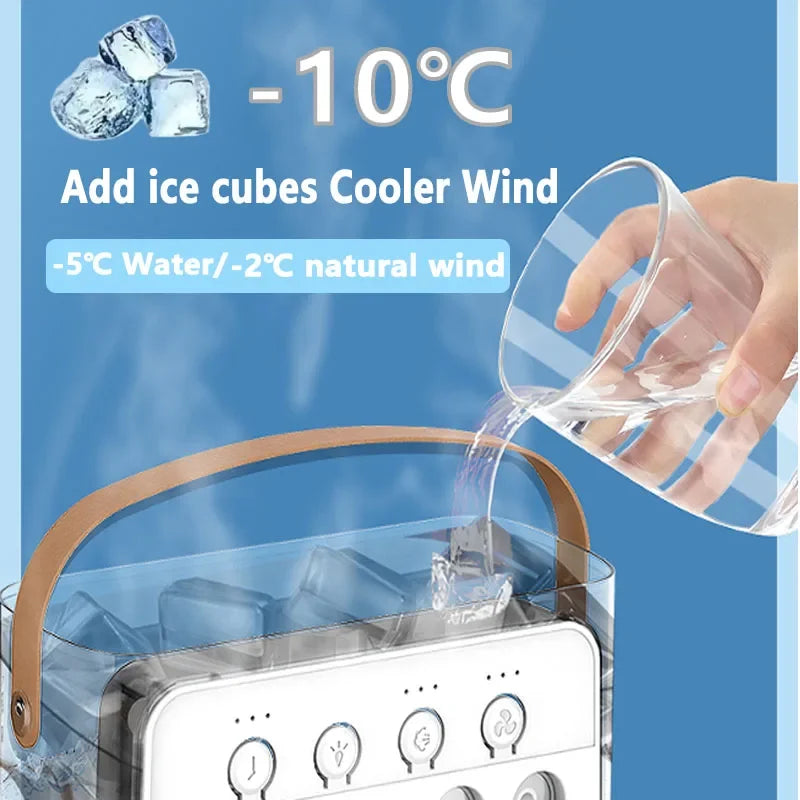 Portable air conditioning fan