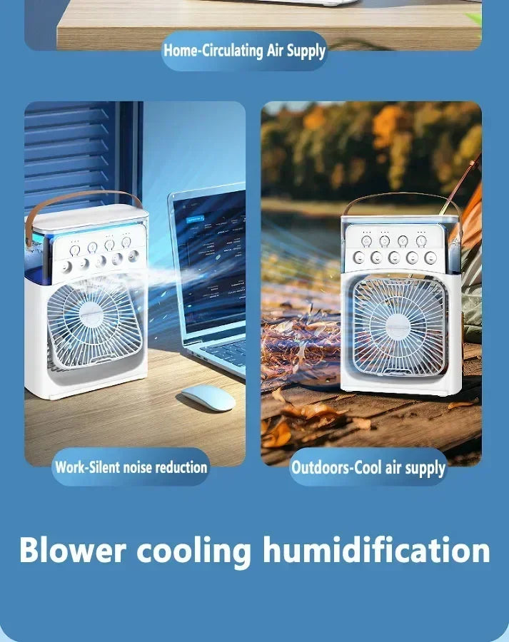 Portable air conditioning fan