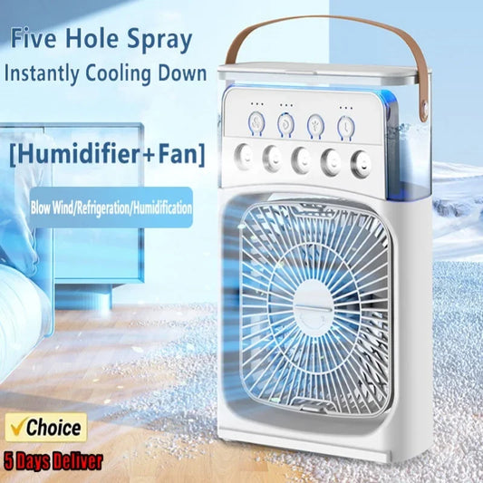 Portable air conditioning fan
